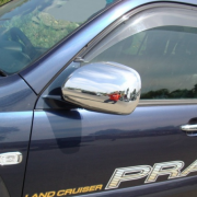 Хром накладки на зеркала заднего вида для Toyota Prado 120 (2003 - 2008)
