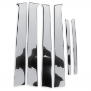 Хромированные накладки на стойки дверей для Kia Sorento (2003 - 2009)