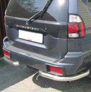 Углы заднего бампера (одинарные) для Mitsubishi Pajero Sport (1997 - 2008)