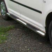 Боковые пороги (трубы) для Volkswagen Caddy (2004 - 2010)