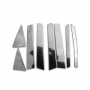 Хром накладки дверных стоек для Kia Sorento (2010 - 2015)