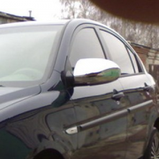 Хромированные накладки на зеркала для Hyundai Accent (2006 - 2010)