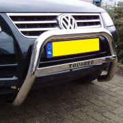 Кенгурятник с лого для Volkswagen Touareg (2002 - 2010)