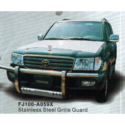 Накладка на передний бампер для Toyota Land Cruiser 100 (98 - 2006)