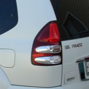 Задние фонари (диодные, светлые) для Toyota Prado 120 (2003 - 2008)