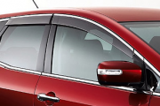 Ветровики c хромированным кантом для Mazda CX-7 (2006 - 2012)