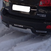 Накладка на задний бампер для Hyundai Santa Fe (2006 - 2012)