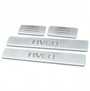 Накладки на пороги для Chevrolet Aveo (2011 - ...)