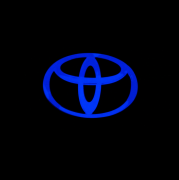 Светящаяся эмблема для Toyota Prado 150 (2018 - ... )