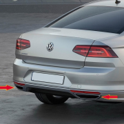 Окантовки глушителей в стиле R-line для Volkswagen Passat B8 (2015 - ...)