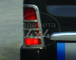 Хром накладки на задние фонари Citroen Berlingo (1996 - 2008)