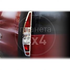 Хром накладки на задние фонари (2000 - 2005) Fiat Doblo (2001 - 2009)