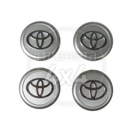 Колпачки в диски хром (или серебро) Toyota