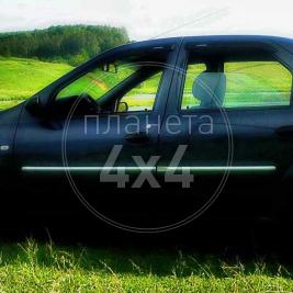 Накладки на молдинги дверей Dacia Logan sedan (2005 - ...)