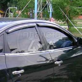 Дефлекторы дверных окон (ветровики) Hyundai Elantra (2007 - 2010)