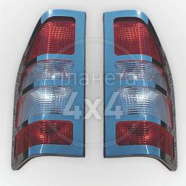 Хром накладки на задние фонари Mercedes Sprinter (2000 - 2006)