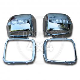 Хром на зеркала с повторителями поворотов Mercedes Gelandewagen (1986 - 2012) 