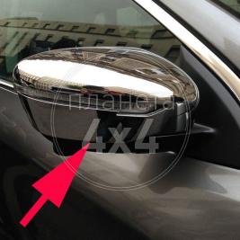 Хром на зеркала с вырезами под повторители Nissan X-Trail T32 (2015 - ...)
