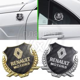 Эмблема герб карбон Renault