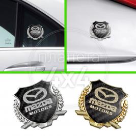 Эмблема герб карбон Mazda