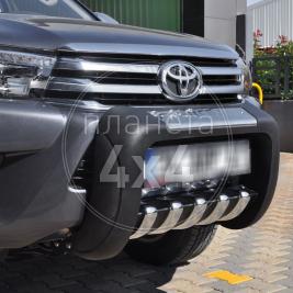 Кенгурятник низкий полиуретан Toyota Hilux (2015 - ...)