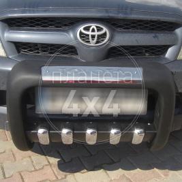 Кенгурятник полиуретан низкий с зубьями Toyota Hilux (2006 - 2015)